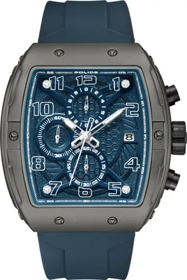 Produktbild von Police Herrenuhr Silikon blau Police Coswig Armbanduhr UPOO0063102