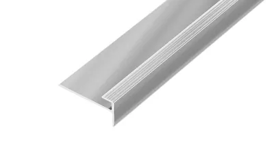 Obrázek produktu pro AP45 schodová lišta samolepící ACARA, hliník elox stříbro, 12x28 mm, 2,7 m, 5 mm