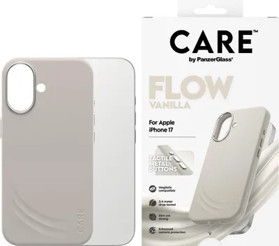 Produktbild von CARE by PanzerGlass Feature FLOW Case Vanilla w. MagSafe iPhone 17