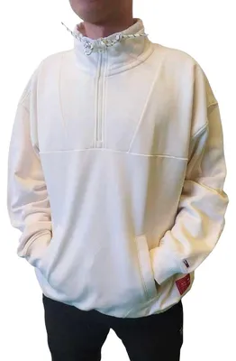 Immagine prodotto di Tommy Hilfiger - Felpa da uomo con mezza zip NA324 (M) (Ecru)
