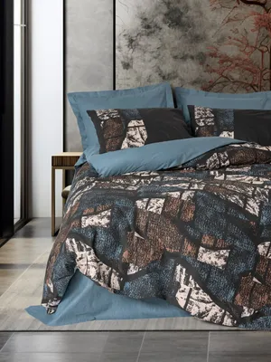 Produktbild von L'Essentiel Linge de Maison, Ranforce King-Size-Bettbezug-Set (FR), Senso - Petrol Green, 100 % BAUMWOLLE RANFORCE, Petrolgrün, 240 x 220 cm