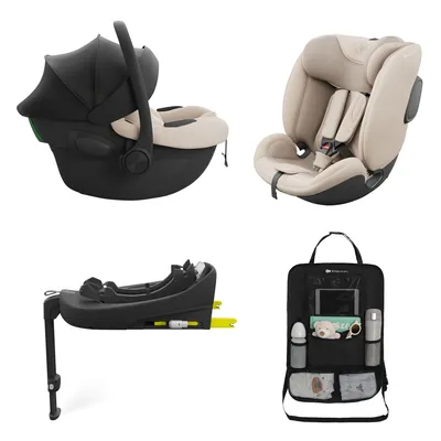 Produktbild von Kinderkraft ENDURA SAFE Modular System – Babyschale & Kindersitz 2in1 mit drehbarer ISOFIX-Basis, i-Size, Beige