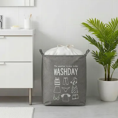 Produktbild von Wäschesack Aus Stoff Für Unterwäsche – Badezimmer-Aufbewahrungsbehälter 75 L