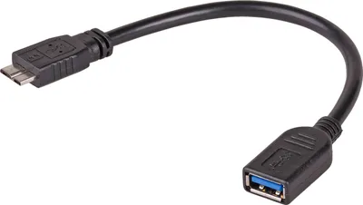 Obrázek produktu pro Akyga AK-AD-30, USB A, Micro-USB B, 0,15 m, Černá