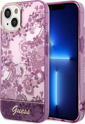 Produktbild von Guess Guhcp14Mhgplhf Iphone 14 Plus 6,7 Fuchsia/Fuchsia Hardcase Aus Der Porzellankollektion