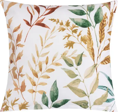 Zdjęcie produktu dla Poszewka bawełniana - 40x40 cm - zielona, brązowa, biała