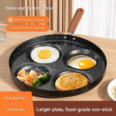 Obrázek produktu pro Pánvička na palačinky se čtyřmi otvory, s nepřilnavým povrchem, na hamburgery a vejce