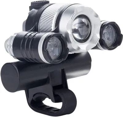 Zdjęcie produktu dla VHV - Lampka rowerowa USB, ładowana - Reflektor LED do roweru, idealny do jazdy nocą - 4 tryby świecenia - do rowerów górskich, szosowych, miejskich, elektrycznych oraz do codziennych dojazdów do pracy