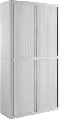 Produktbild von PAPERFLOW Rollladenschrank weiß ohne Fachböden 110,0 x 41,5 x 204,0 cm