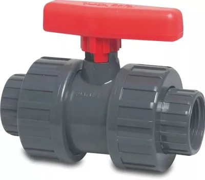 Produktbild von Profec Kugelhahn PVC-U 1 Innengewinde 10bar Grau Typ Safe 625