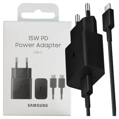 Immagine prodotto di Ład. Siec. Samsung Ep-T1510Xb 15Wfast Charge + cavo Usb-C/Usb-C Czarny/Nero