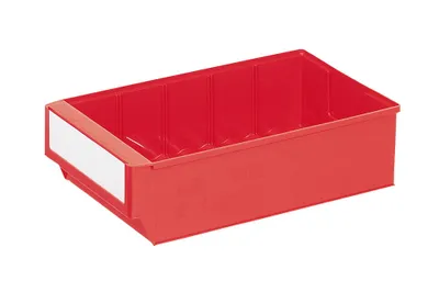 Produktbild von Lagerbox - LxBxH 400x235x145mm - 16 Stück - Lagerkasten - rot
