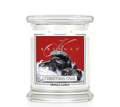 Zdjęcie produktu dla Świeca Kringle Candle Duftkerze Jar Medium Christmas Coal