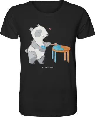 Produktbild von Mr. & Mrs. Panda Tshirt Panda Möbel restaurieren Größe XL - Schwarz - Geschenk, Handwerk, T-Shirt, Fun Shirt, Herren, Restaurator, Jersey-Shirt, Bio-T-Shirt, Antike
