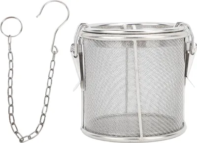 Imagen del producto de Colador de especias y condimentos de acero inoxidable, filtro para especias y té, con gancho de cadena alargado y malla fina, ideal para la cocina del hogar