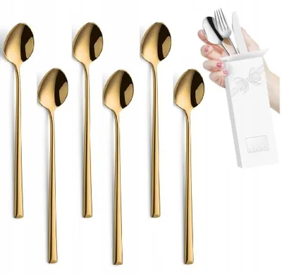 Produktbild von Amefa Metropole Gold Latteöffel Edelstahl 6 Stück