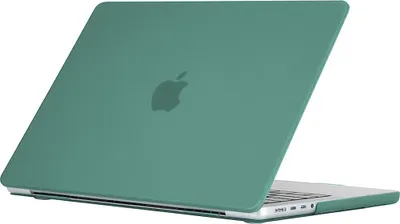Produktbild von Mobigear Matte MacBook Pro 14 Zoll (2021-2026) Hardcase Hülle MacBook Case - Dunkelgrün - Model A2442 / A2779 / A2918 / A2992 / A3401 / A3112 / A3434 / A3427 / A3426