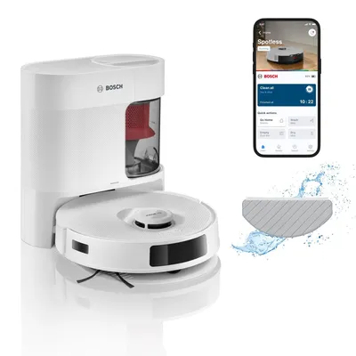 Immagine prodotto di Bosch BCRD1W, Senza sacchetto, Bianco, Rotondo, Senza sacchetto, 0,4 l, Ricaricabile, Purification