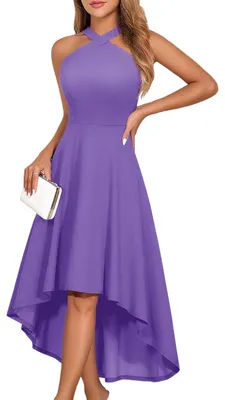 Produktbild von Elegantes Midikleid Cocktail Abend Anlass Fiolet M