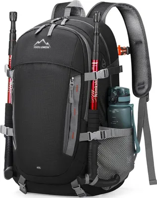 Obrázek produktu pro IGOLUMON 40L turistický batoh muži ženy vodotěsný trekingový batoh černý