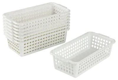 Produktbild von Aufbewahrungskorb 20 x 10 x 5,5 cm, 0,7 Liter, 8-teiliges Set – Vielseitiger Korb aus robustem Kunststoff (BPA-frei) – Aufbewahrungsbox für Küche und Bad – Haushaltskorb