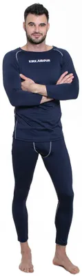 Produktbild von M KJ-22|KIRKJUBØUR® "Hafjall" Herren Thermounterwäsche Set 2-tlg. blau