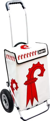 Produktbild von James Einkaufstrolley - BASELLAND - stabiler Einkaufswagen mit individuellem Design - mehrfarbig: bunt in Ausführung: Royal-Luftraeder