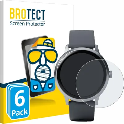 Produktbild von 6x BROTECT Schutzfolie für Pebble Round 2 Displayschutz Displayschutzfolie Folie Matt Entspiegelungsfolie