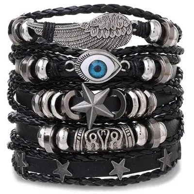 Image de Bracelet pour hommes VA-33271 - Noir élégant KP33271