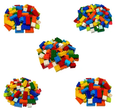 Produktbild von LEGO® DUPLO® 12 2x4 Steine und 38 2x2 Steine Gemischt Bunt - 3437 3011 NEU! Menge 50x