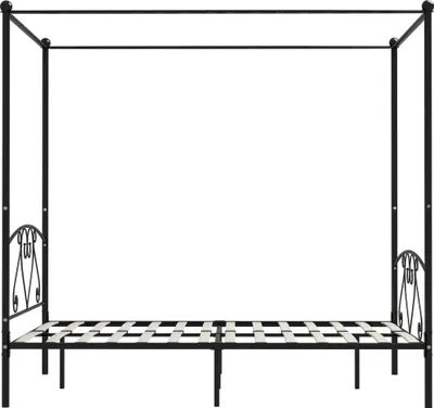 Produktbild von Stabli Himmelbett-Gestell Schwarz Metall 140 x 200cm - DE594143 - Klassische BettenJugendbett Tagesbett