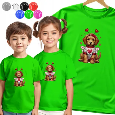Produktbild von Kinder T-Shirt - SZCZENIAK Z ANIELSKIMI SKRZYDŁAMI - M