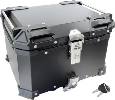 Produktbild von Moretti Heckbox 56L, schwarz, Alu & wasserdicht