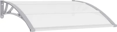 Produktbild von Türvordach Grau und Transparent 120×80 cm PC , Markisen Design 2024