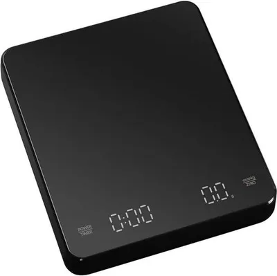 Produktbild von Digitale Kaffeewaage mit Timer und LED-Anzeige, max. 3 kg, 0,1 g Genauigkeit, für Filterkaffee und Pour-Over Kaffee.