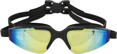 Produktbild von Schwimmbrille, beschlagfrei, HD, wasserdicht, Silikon, Weitsicht, Schwimmbrille für Erwachsene, Kinder, Schwarz