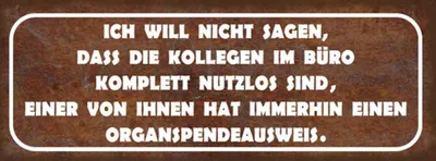 Produktbild von vianmo Holzschild 10x27 cm Kollegen im Büro nutzlos sind Beruf Arbeit