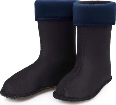 Produktbild von Ladeheid Kinder Mädchen Jungen Wärmende Stiefelsocken für Gummistiefel Innenschuh für Modell LA-KL-EVA-Kids und KL050, KL045 (Dunkelblau, 22 EU)
