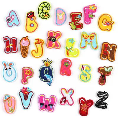 26 Bügelpatches, aufbügelbare Stoffaufnäher, DIY, für Jacken, Hüte, Rucksäcke