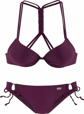 Produktbild von Buffalo Push-Up-Bikini bordeaux Größe 34 Cup C