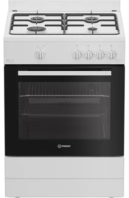 Image de Cuisinière gaz 60cm 4 feux blanc - Indesit - I6GGKMWF -