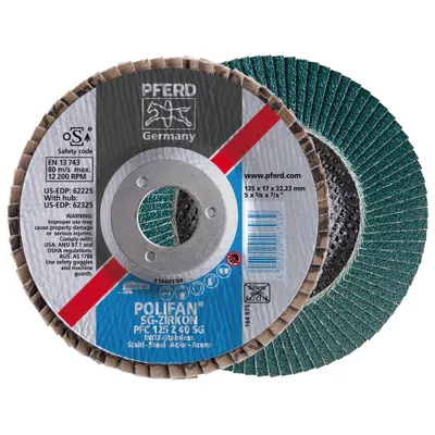Obrázok produktu pre PFERD PFF 115 Z 40 SG POWER STEELOX, Kov, 13300 ot/min, 11,5 cm, 10 kusov