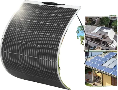 Obrázek produktu pro Solární panel, monokrystalický, polopružný, 100 W solární panel W