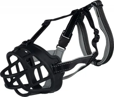 Obrázek produktu pro TRIXIE 17612, Pes, Košíkový náhubek, M, Černá, Jednobarevný, Nylon