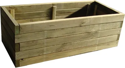 Produktbild von FKL DESIGN Home Deco Pflanzkasten aus Holz Pflanzkübel  Kübel Grün Imprägniert D23 90x 40x 29cm