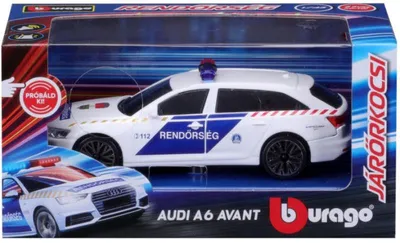 Produktbild von Bburago Audi A6 Ungarisches Polizeiauto mit Sirene 1/43
