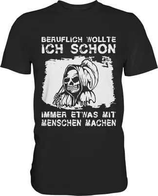 Produktbild von Sensenmann T-Shirt Schwarzer Humor Sarkasmus – Black / S