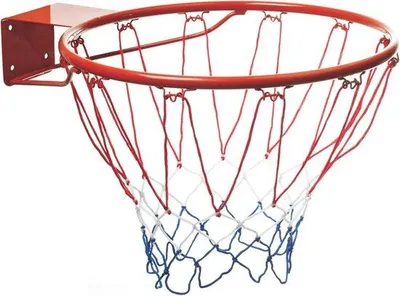 Immagine prodotto di Canestro da basket rosso con anello in metallo da 45 cm per bambini e adulti