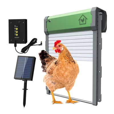 Immagine prodotto di Porta automatica del pollaio a energia solare - 4 modalità con protezione antitrappola