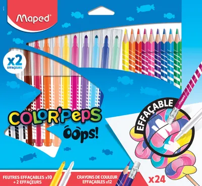 Image de Maped  984735 Maped Radierbare Fasermaler & Buntstifte COLOR'PEPS OOPS